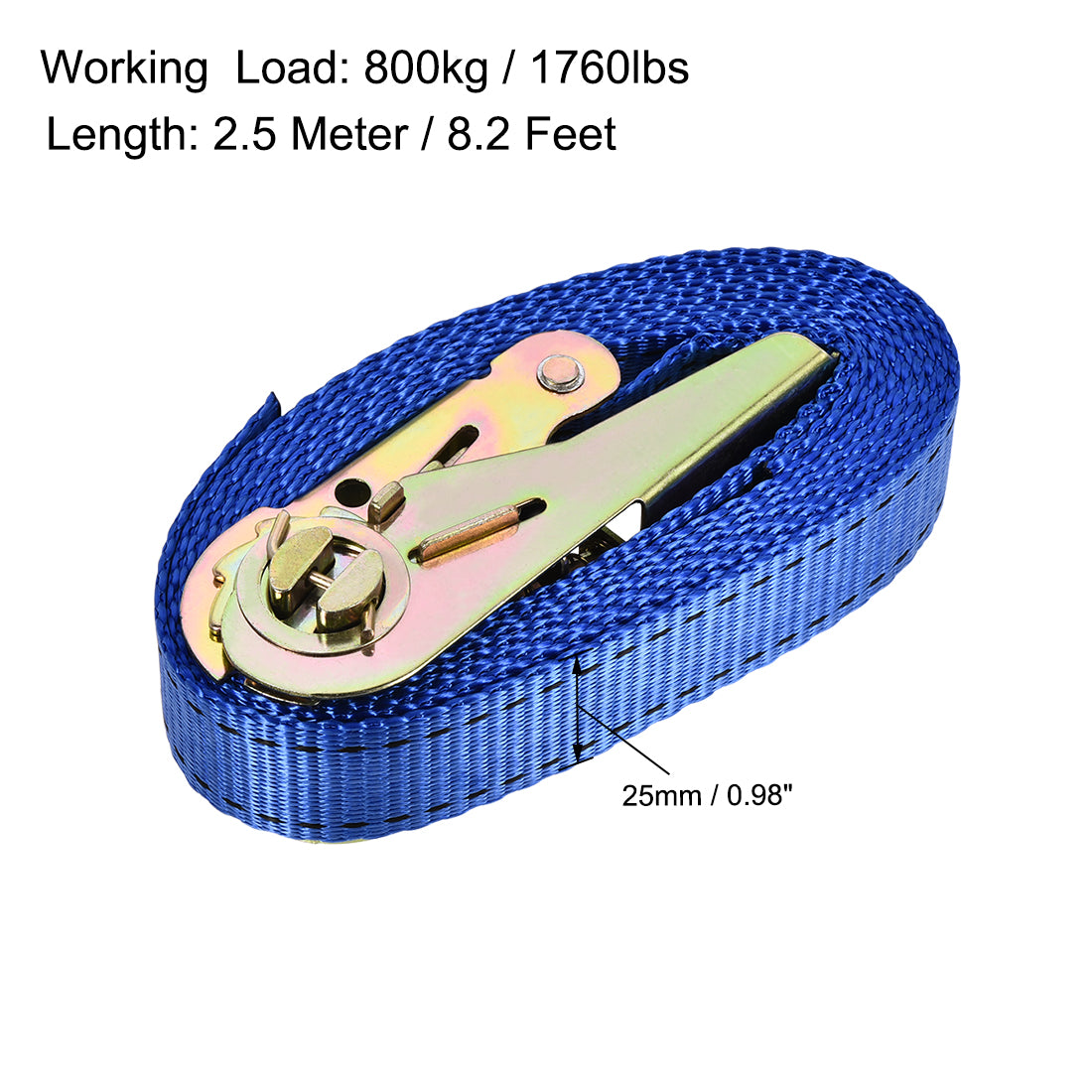 Harfington Ratchet Tie Down Lashing Strap for Moving Cargo, Pack of 2