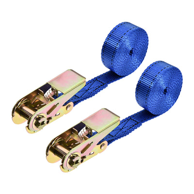 Harfington Ratchet Tie Down Lashing Strap for Moving Cargo, Pack of 2