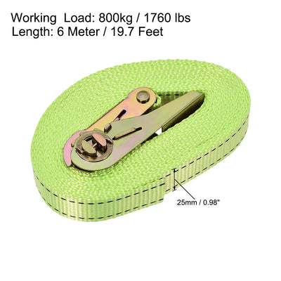 Harfington Ratchet Tie Down Lashing Strap for Moving Cargo, Pack of 1