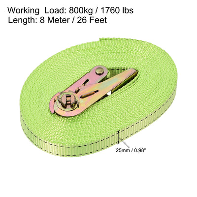 Harfington Ratchet Tie Down Lashing Strap Kg Load Cap for Moving Cargo, Pack of 1