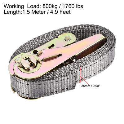 Harfington Ratchet Tie Down Lashing Strap for Moving Cargo, Pack of 2