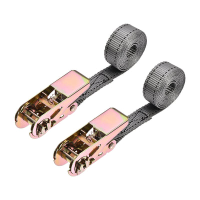 Harfington Ratchet Tie Down Lashing Strap for Moving Cargo, Pack of 2