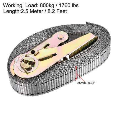 Harfington Ratchet Tie Down Lashing Strap for Moving Cargo, Pack of 2