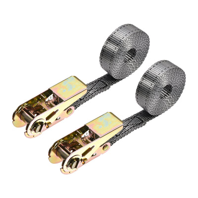 Harfington Ratchet Tie Down Lashing Strap for Moving Cargo, Pack of 2