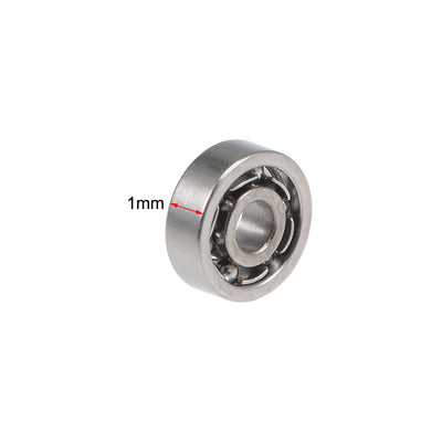 Harfington Miniature Deep Groove Ball Bearings Open Type Chrome Steel Bearing