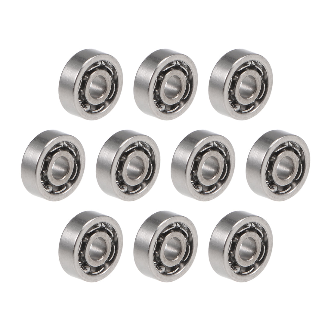 Harfington Miniature Deep Groove Ball Bearings Open Type Chrome Steel Bearing