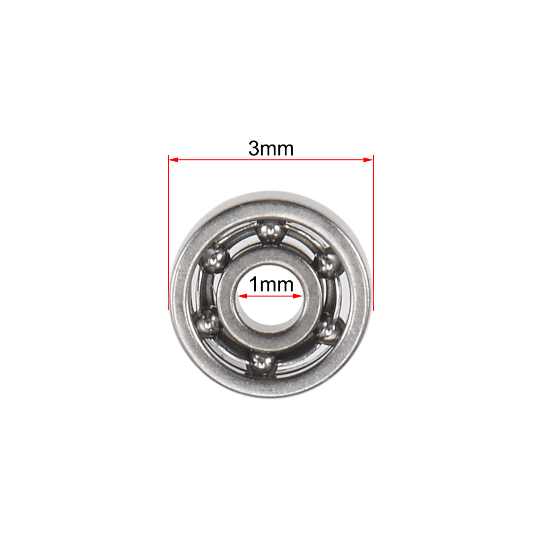 Harfington Miniature Deep Groove Ball Bearings Open Type Chrome Steel