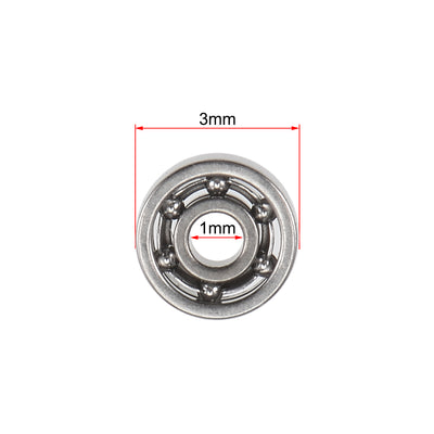 Harfington Miniature Deep Groove Ball Bearings Open Type Chrome Steel