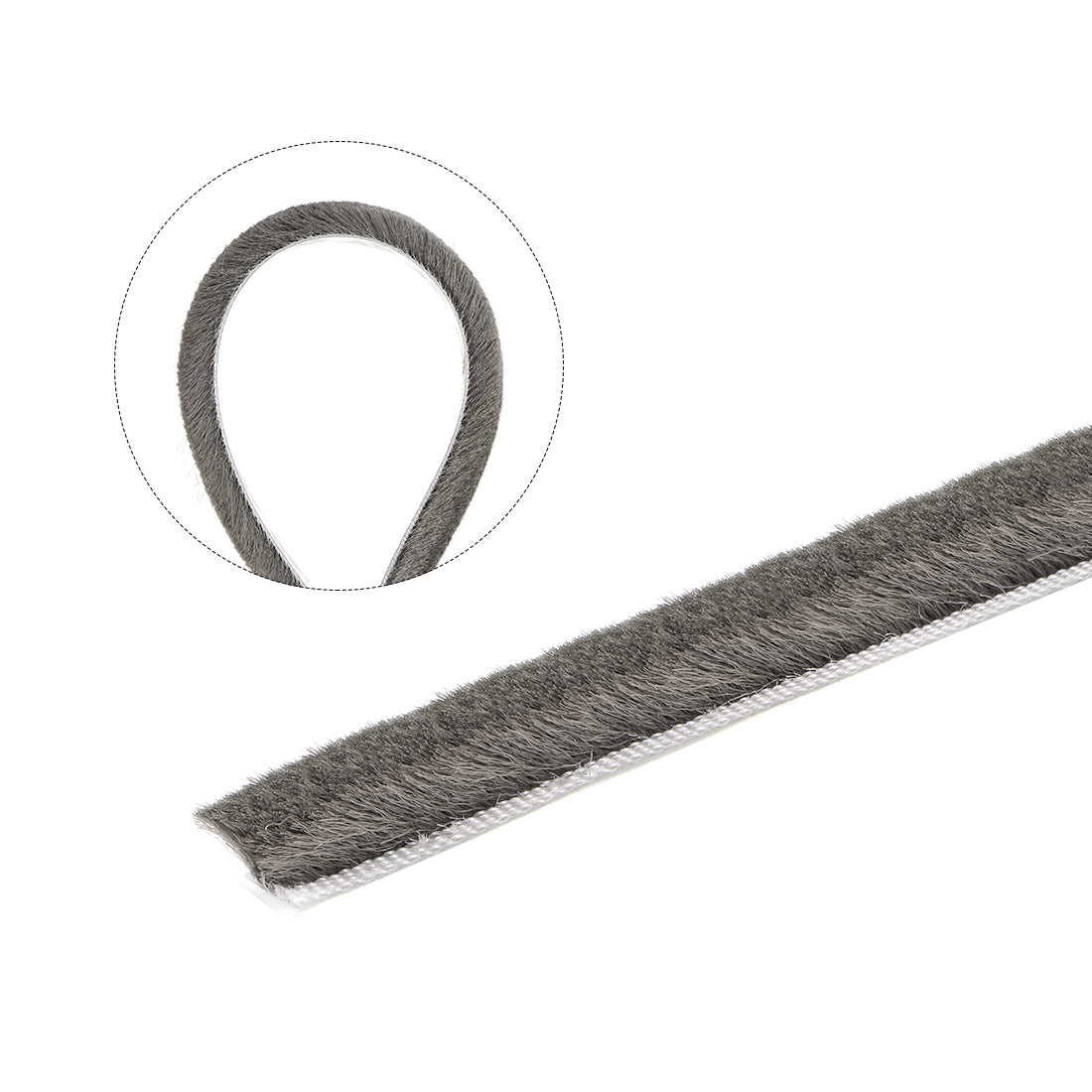 Harfington Bürste zum Abisolieren von Dichtungen, selbstklebende Filz-Türdichtungsstreifen-Stapel-Dichtungsstreifen-Türfegerbürste