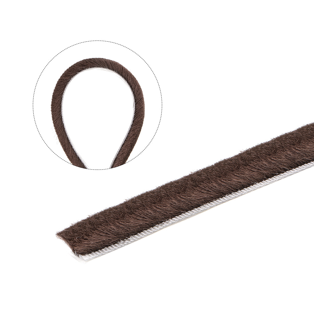 Harfington Bürste zum Abisolieren von Dichtungen, selbstklebende Filz-Türdichtungsstreifen-Stapel-Dichtungsstreifen-Türfegerbürste