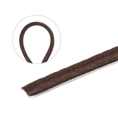 Harfington Bürste zum Abisolieren von Dichtungen, selbstklebende Filz-Türdichtungsstreifen-Stapel-Dichtungsstreifen-Türfegerbürste