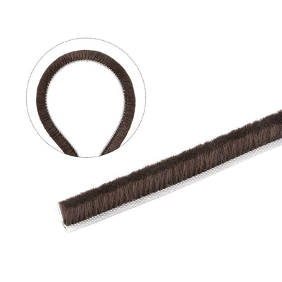 Harfington Bürste zum Abisolieren von Dichtungen, selbstklebende Filz-Türdichtungsstreifen-Stapel-Dichtungsstreifen-Türfegerbürste