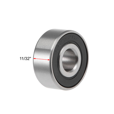 Harfington Uxcell Deep Groove Ball Bearings Inches Double Sealed Chrome Steel ABEC1 Z2
