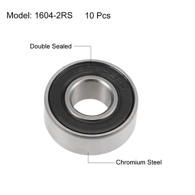 Harfington Uxcell Deep Groove Ball Bearings Inches Double Sealed Chrome Steel ABEC1 Z2