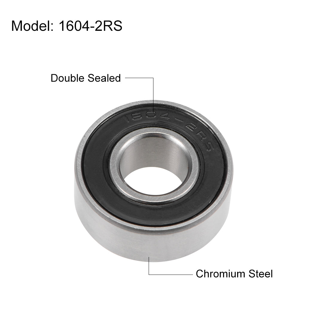 uxcell Uxcell Deep Groove Ball Bearings Inch Double Sealed Chrome Steel ABEC1 Z2