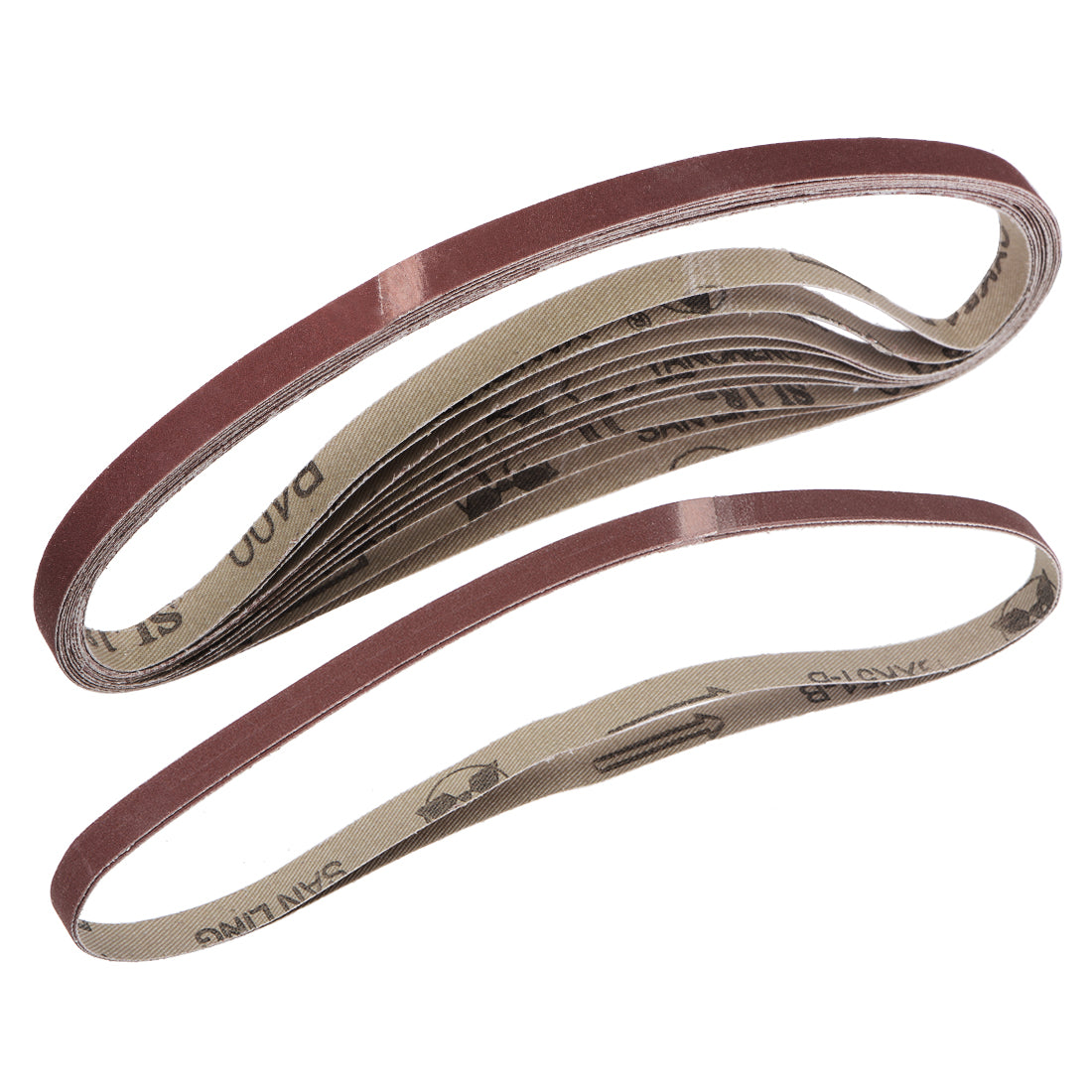 Harfington 3/8-inch x 21-inch(9mm x 533mm) Sanding Belt 400 Grit Aluminum Oxide 12pcs