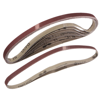 Harfington 3/8-inch x 21-inch(9mm x 533mm) Sanding Belt 400 Grit Aluminum Oxide 12pcs