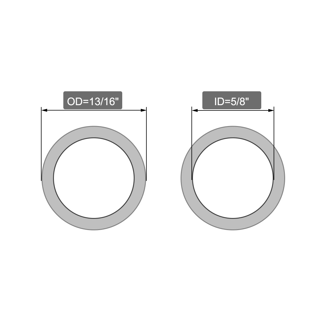 Harfington PVC Tubing Clear Braided Flexible Heavy-Duty Hose Tube