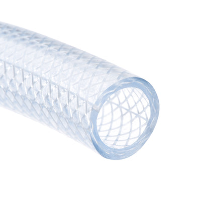 Harfington PVC Tubing Clear Braided Flexible Heavy-Duty Hose Tube