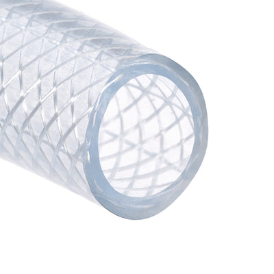 Harfington PVC Tubing Clear Braided Flexible Heavy-Duty Hose Tube