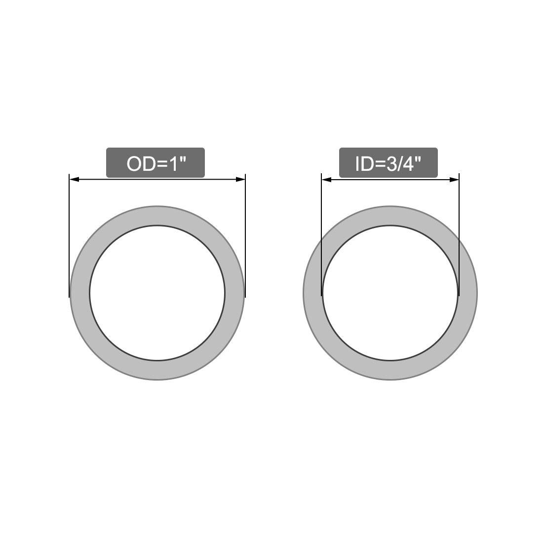 Harfington PVC Tubing Clear Braided Flexible Heavy-Duty Hose Tube