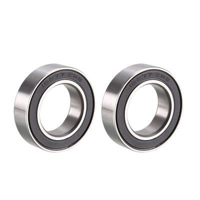 Harfington 16277-2RS Deep Groove Ball Bearings Z2 16x27x7mm Double Sealed Chrome Steel 2pcs