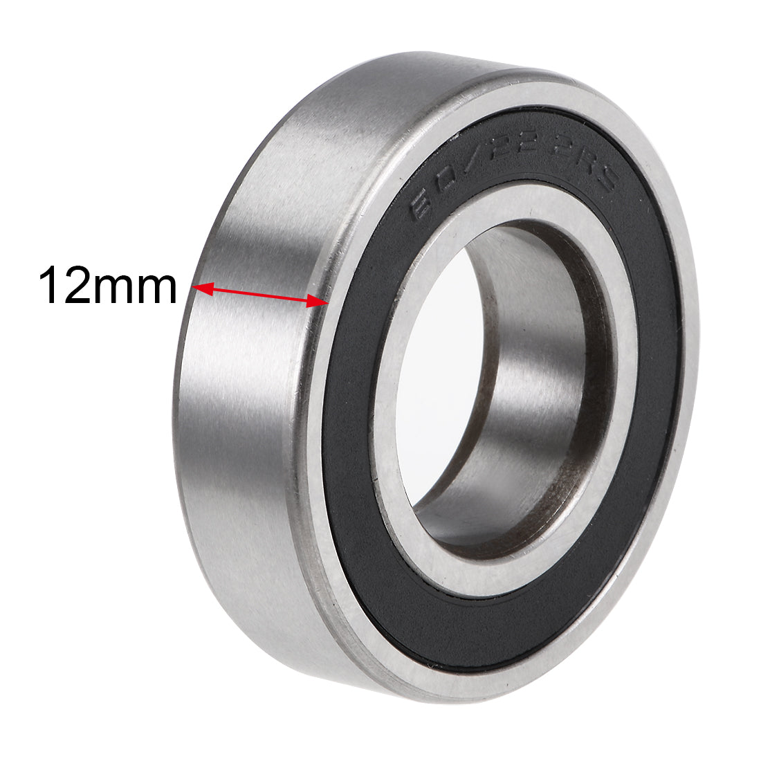 Harfington 60/22-2RS Deep Groove Ball Bearing Z2 22x44x12mm Double Sealed Chrome Steel
