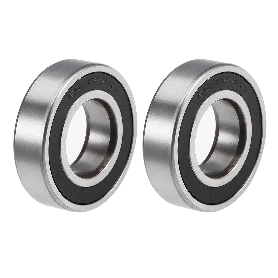 Harfington 60/22-2RS Deep Groove Ball Bearing Z2 22x44x12mm Double Sealed Chrome Steel 2pcs