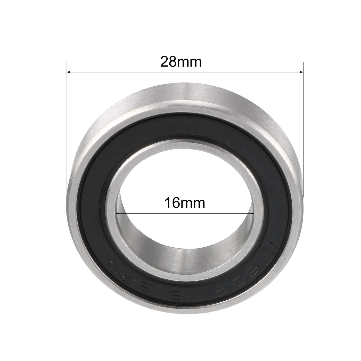 Harfington 16287-2RS Deep Groove Ball Bearings Z2 16x28x7mm, Non-Standard 6902-2RS, Double Sealed Chrome Steel 2pcs