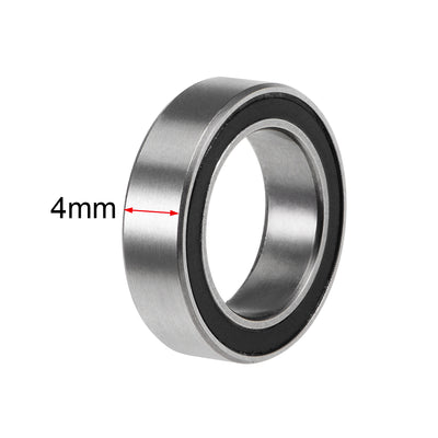 Harfington Deep Groove Ball Bearings Thin Section Double Sealed Chrome Steel ABEC1