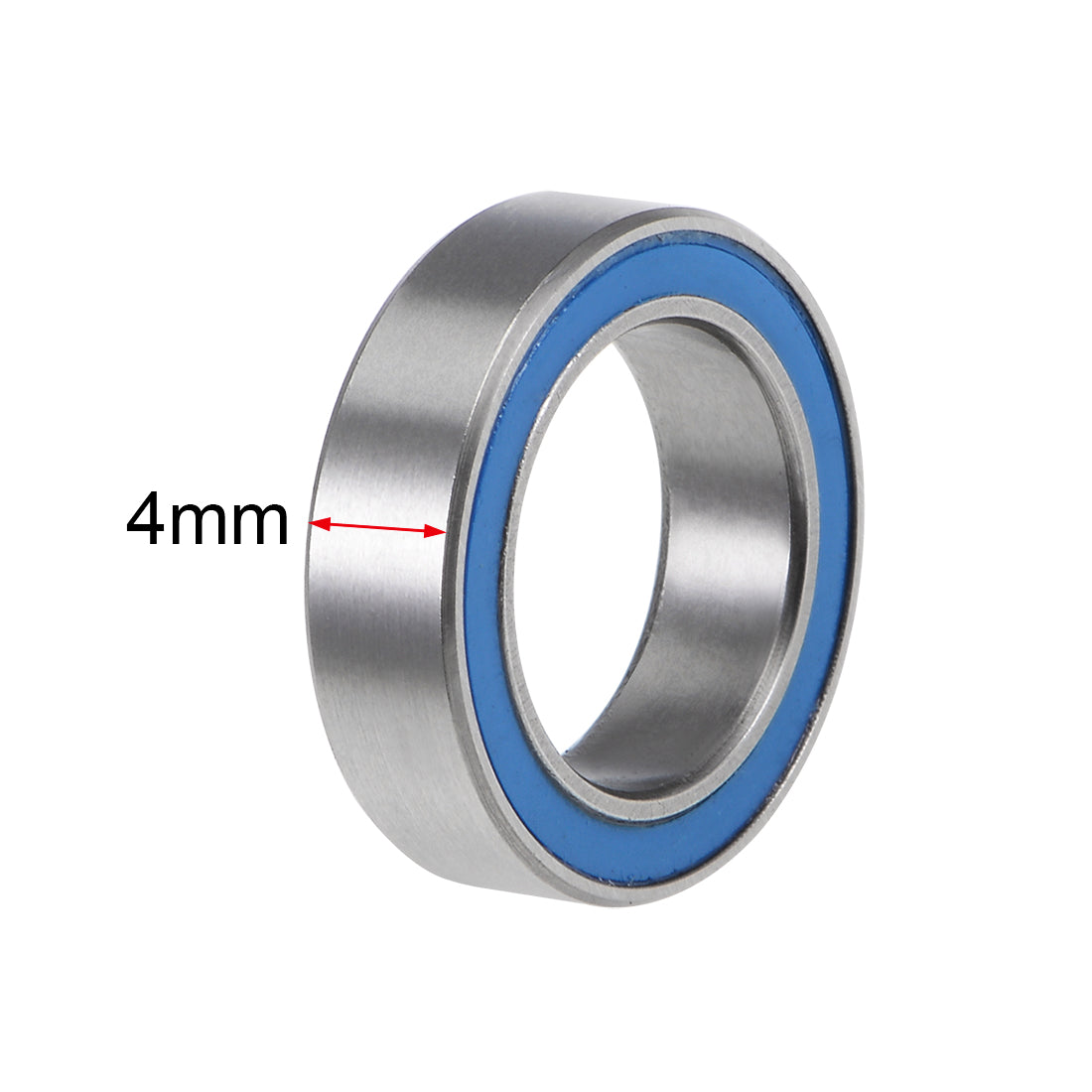 Harfington 6700-2RS Ball Bearings Z2 10x15x4mm Double Sealed Chrome Steel Blue Cover 10pcs