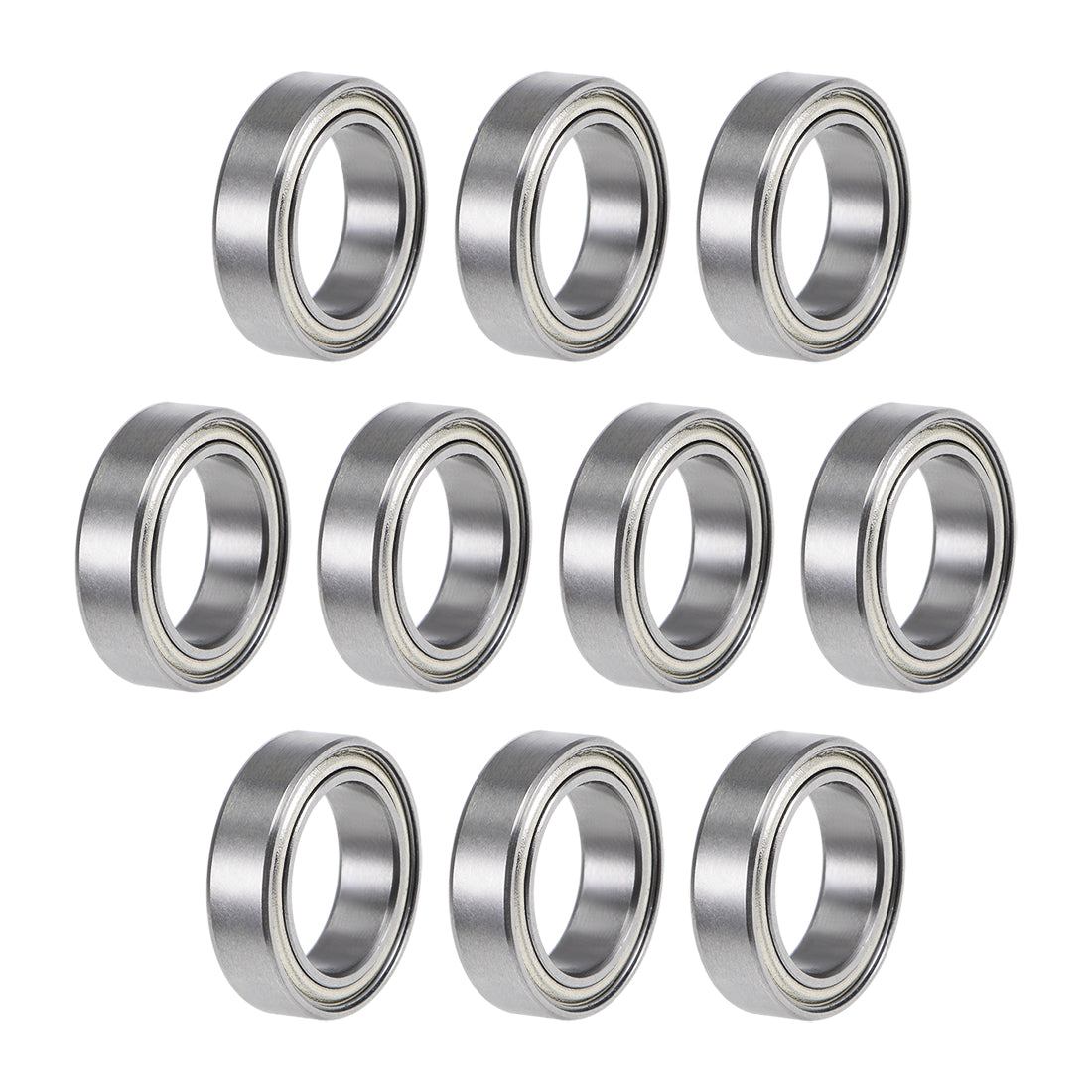 uxcell Uxcell Deep Groove Ball Bearings Thin Section Double Shielded Chrome Steel ABEC1