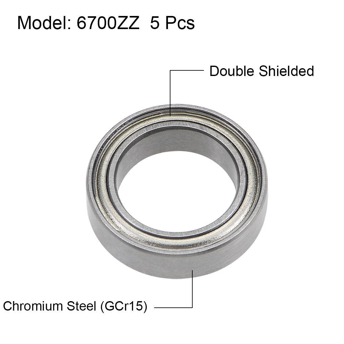 Harfington Deep Groove Ball Bearing Thin Section Double Shield Chrome Steel