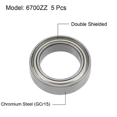 Harfington Deep Groove Ball Bearing Thin Section Double Shield Chrome Steel