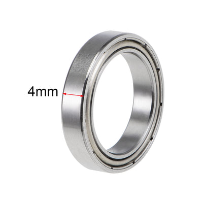 Harfington Deep Groove Ball Bearings Thin Section Double Shield Chrome Steel ABEC1