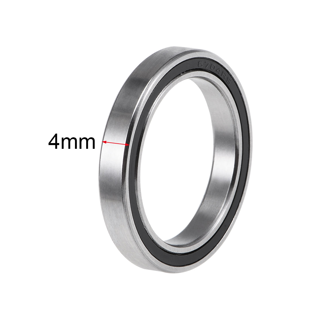 Harfington Deep Groove Ball Bearings Thin Section Double Seal Chrome Steel ABEC1