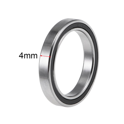 Harfington Deep Groove Ball Bearings Thin Section Double Seal Chrome Steel ABEC1