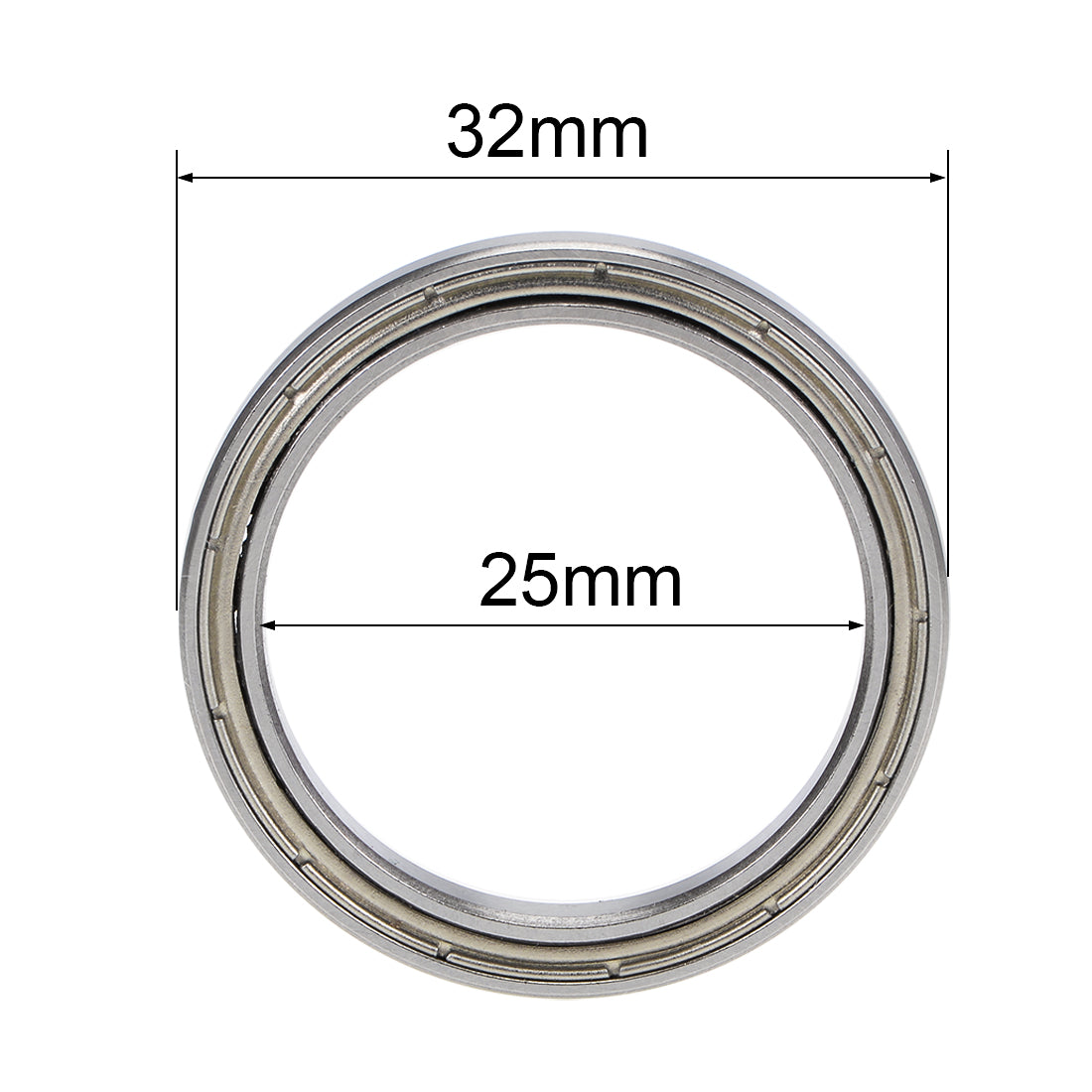 Harfington Deep Groove Ball Bearings Thin Section Double Shield Chrome Steel ABEC1