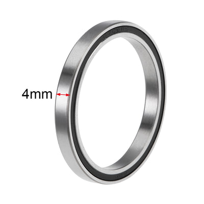 Harfington Uxcell Deep Groove Ball Bearings Thin Section Double Sealed Chrome Steel