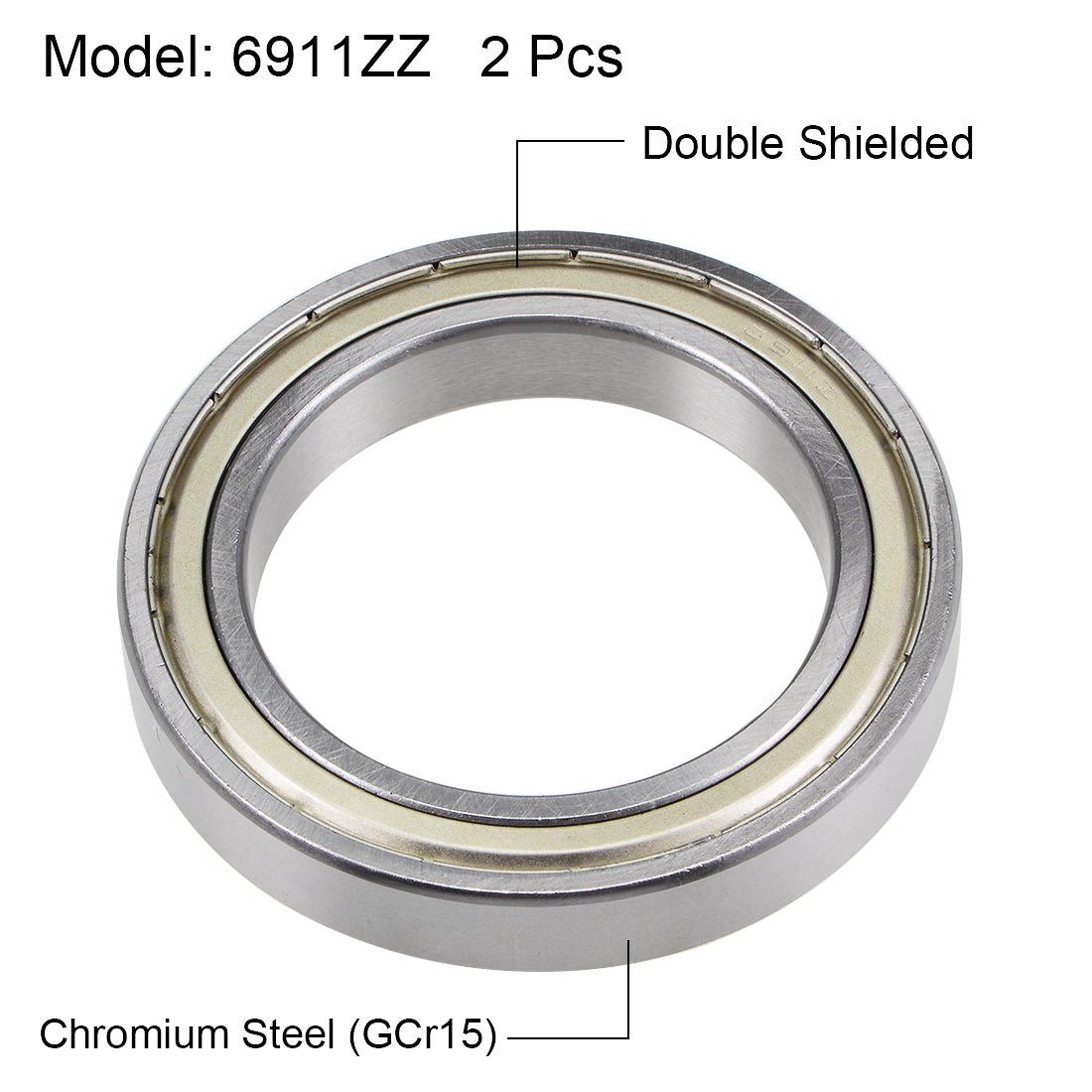 Harfington Deep Groove Ball Bearings Thin Section Double Shield Chrome Steel ABEC1