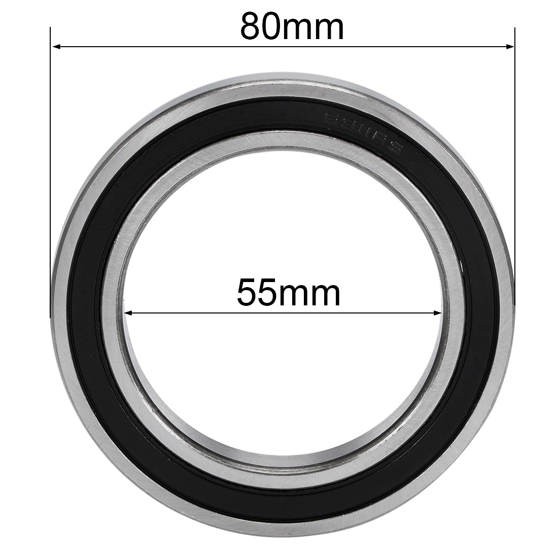 uxcell Uxcell Deep Groove Ball Bearings Thin Section Double Sealed Chrome Steel