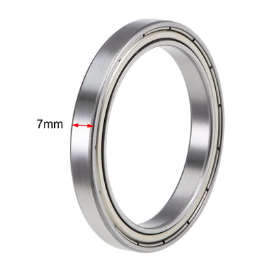 Harfington Deep Groove Ball Bearings Thin Section Double Shield Chrome Steel ABEC1
