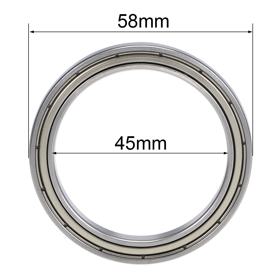 Harfington Deep Groove Ball Bearings Thin Section Double Shield Chrome Steel ABEC1