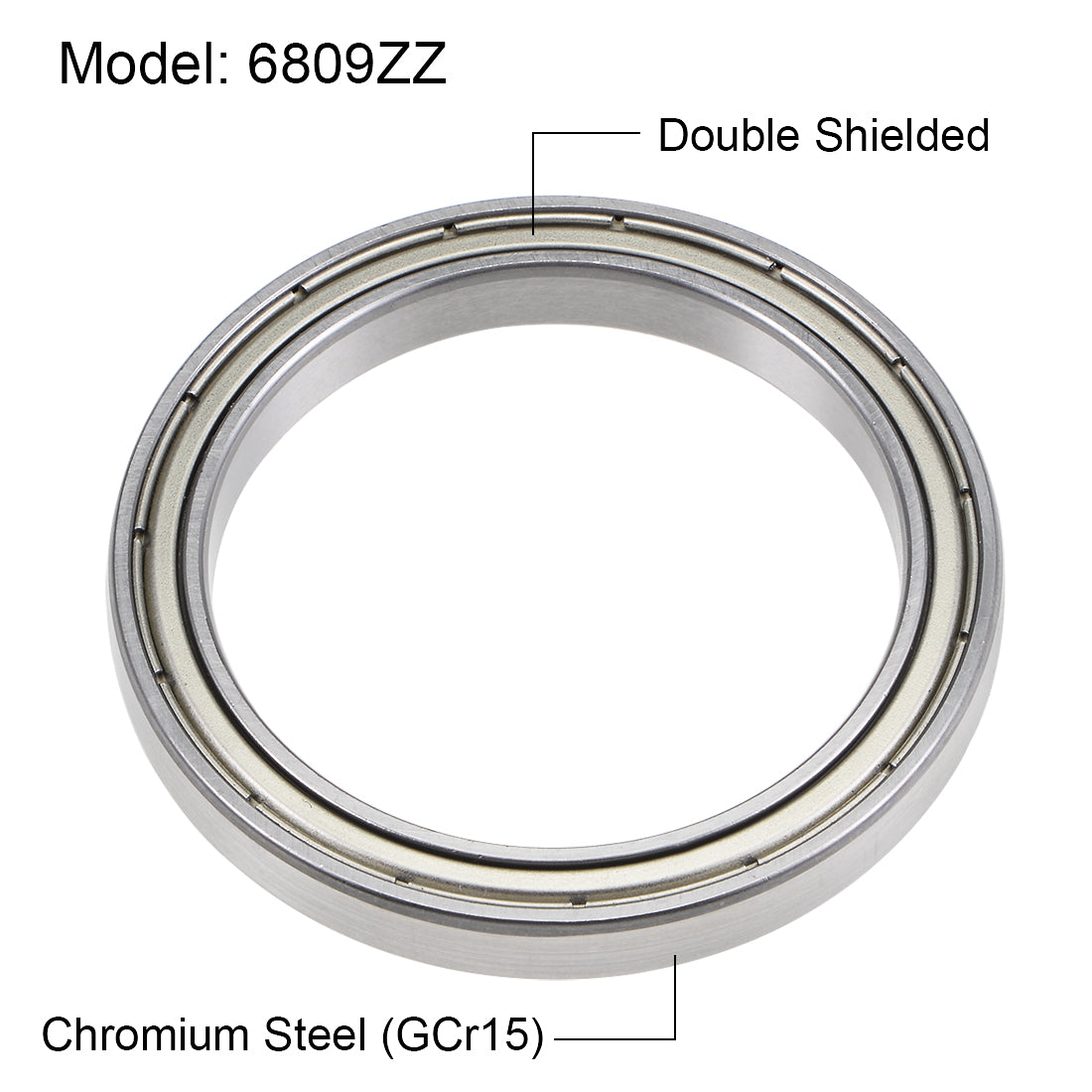 uxcell Uxcell Deep Groove Ball Bearings Thin Section Double Shielded Chrome Steel