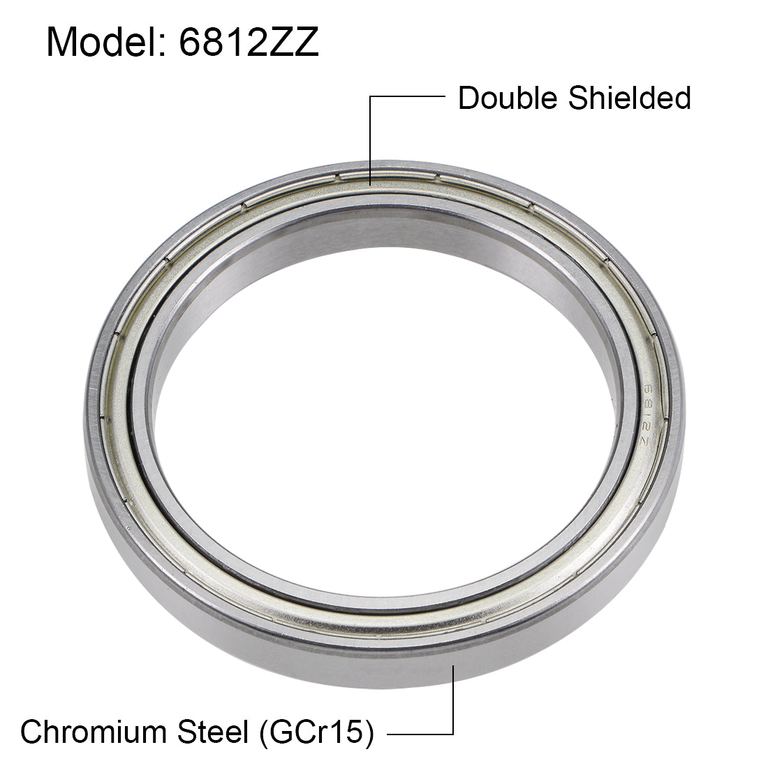 Harfington Deep Groove Ball Bearings Thin Section Double Shield Chrome Steel ABEC1