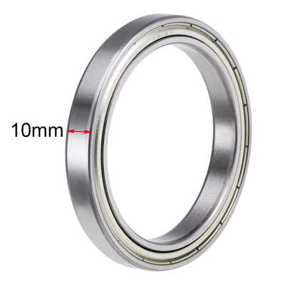 Harfington Deep Groove Ball Bearings Thin Section Double Shield Chrome Steel ABEC1