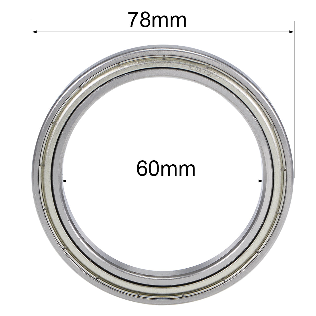 Harfington Deep Groove Ball Bearings Thin Section Double Shield Chrome Steel ABEC1