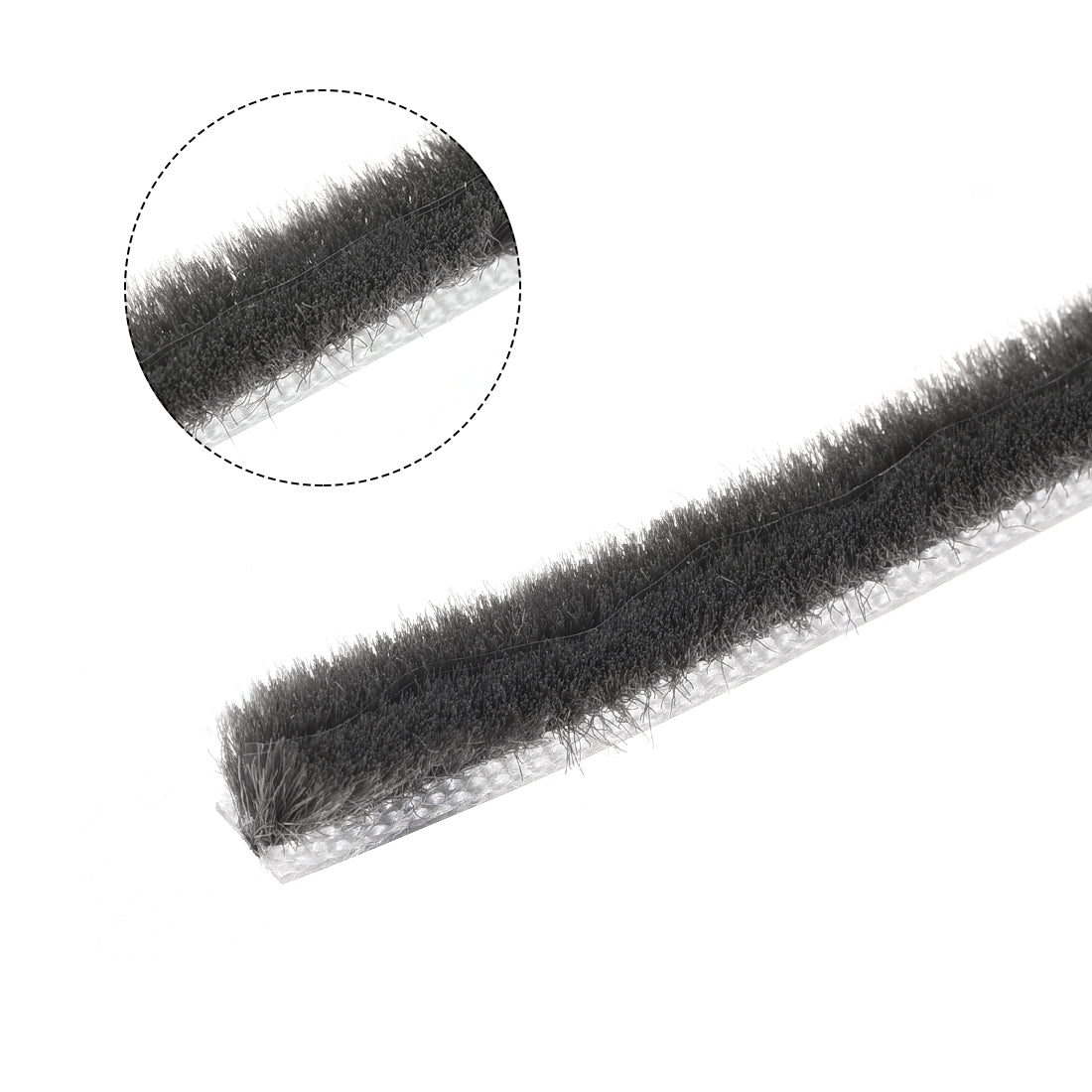 Harfington Bürste zum Abisolieren von Dichtungen, Dichtungsstreifen für Kartenschlitze, Flor, Dichtungsstreifen, Türkehrbürste für Tür, Fenster, mit Silikonfolie