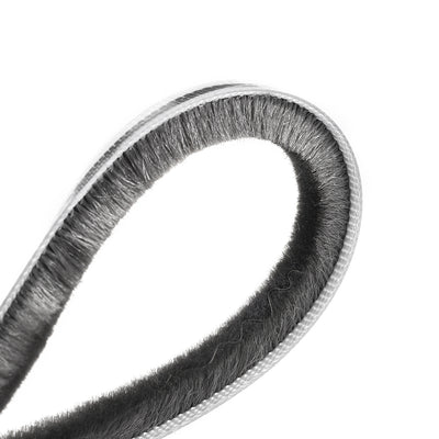 Harfington Bürste zum Abisolieren von Dichtungen, Dichtungsstreifen für Kartenschlitze, Flor, Dichtungsstreifen, Türkehrbürste für Tür, Fenster, mit Silikonfolie