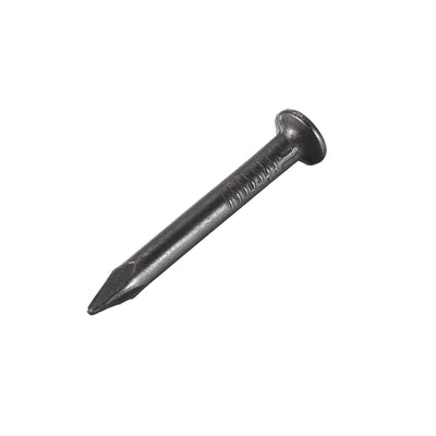 Harfington Hardware Nails Carbon Steel Point Tip Wall Cement Nail 25mm 1-inch Black 300pcs